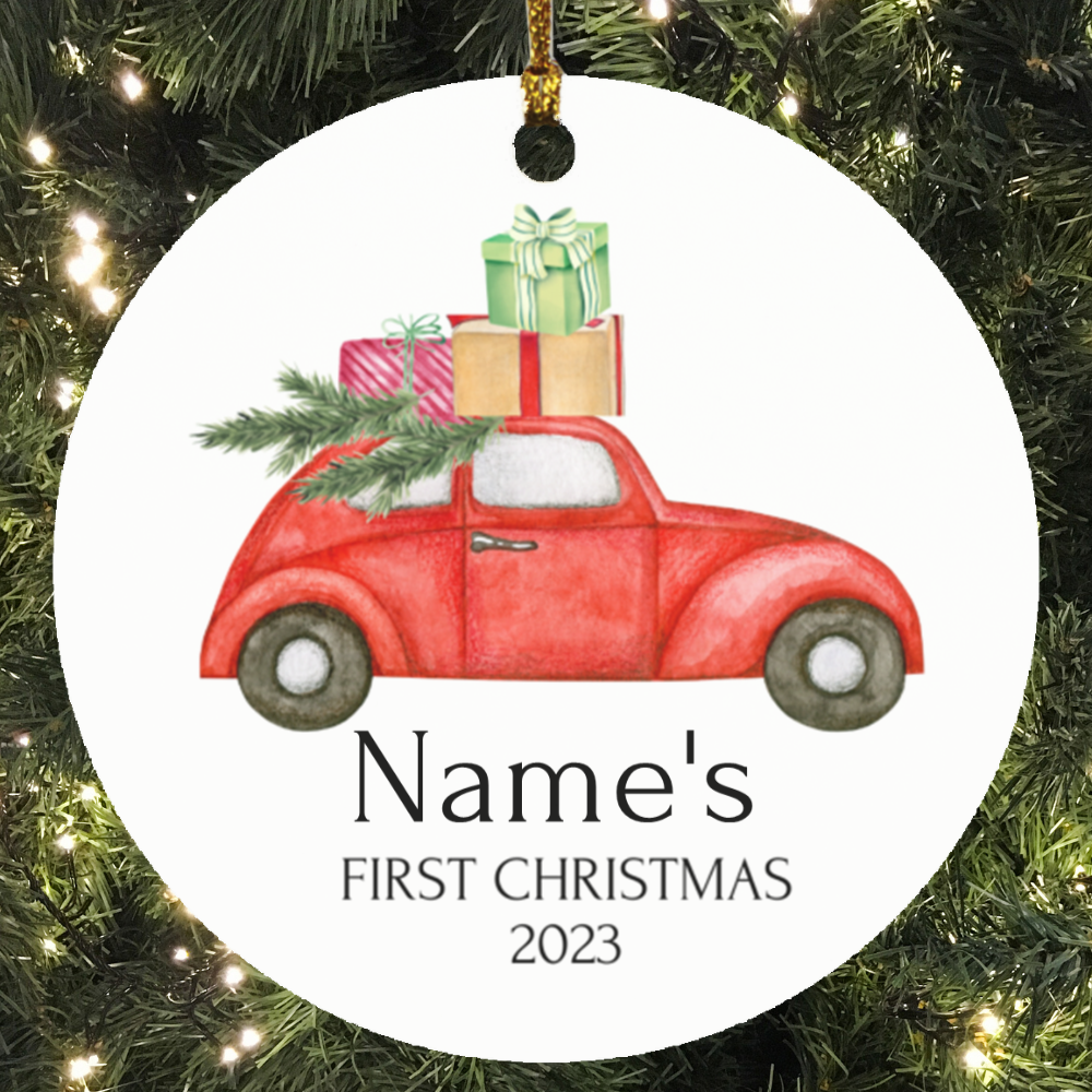 Baby's First Ornament Personalized