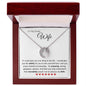To My Beautiful Wife Lucky Love Knot Necklace