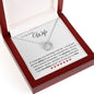 To My Beautiful Wife Lucky Love Knot Necklace