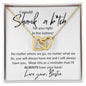 I Would Shank a B*tch Bestie Interlocking Necklace