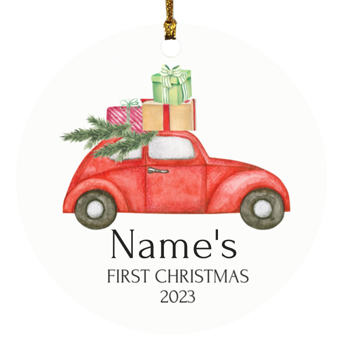 Baby's First Ornament Personalized