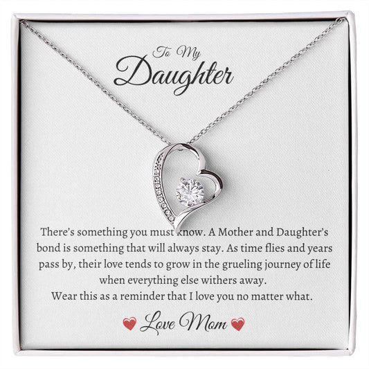 To Daughter Fr Mom Something You Must Know Forever Love Necklace
